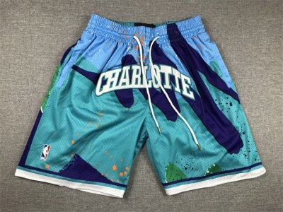 NBA Charlotte Hornets Just don shorts Bleu